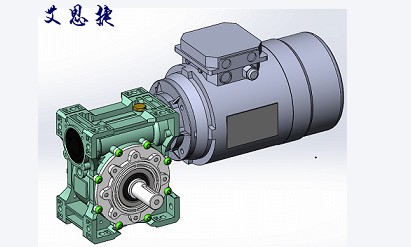 蝸輪減速機可以配剎車電機？看看這款SJMRV063+0.75kw剎車電機